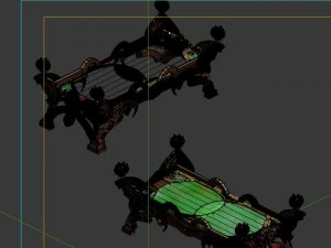 game model - family objects - fairy table 2 3D Model