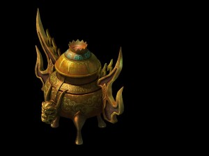 game model - family objects - small censer 02 Modelo 3D