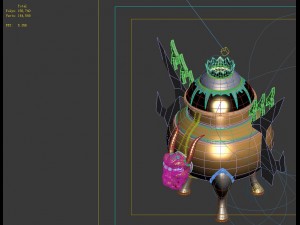game model - family objects - small censer 02 Modello 3D