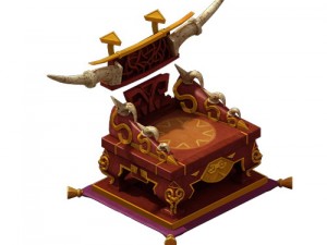 game model - family objects - blood lingzhi throne Model 3D
