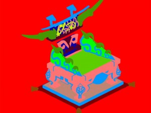 game model - family objects - blood lingzhi throne Model 3D