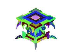 game model - family objects - nether jigsaw table 3Dモデル
