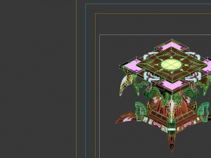 game model - family objects - nether jigsaw table 3Dモデル