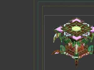 game model - family objects - nether jigsaw table 3D Model