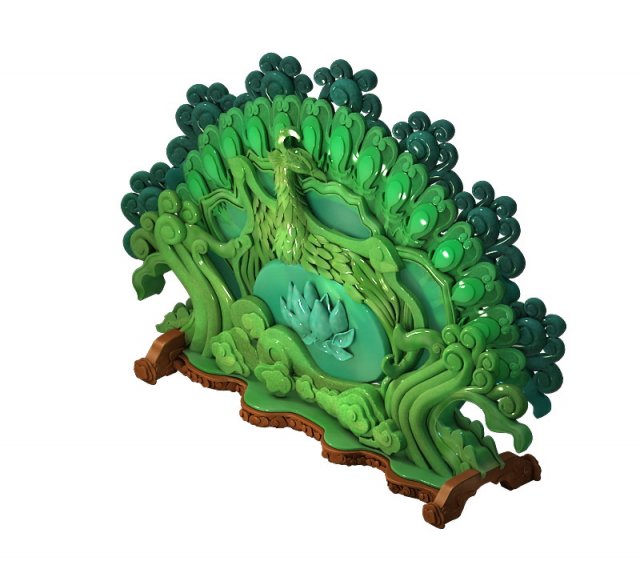 game model - family objects - yu ling screen 02 3D मॉडल .c4d .max .obj .3ds .fbx .stl .blend 