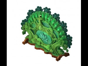 game model - family objects - yu ling screen 02 3D Model