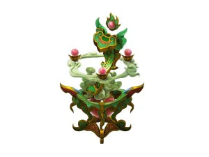 game model - family objects - jade ruyi 3D Model
