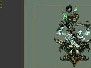game model - family objects - jade ruyi 3D Model