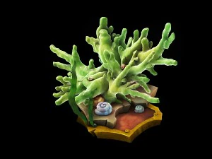 game models - family objects - jade coral 3D Model
