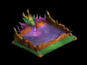 game model - family objects - bath 03 3D Model