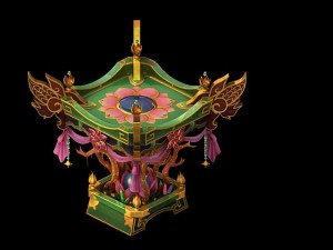 game model - family objects - table 06 3D Model