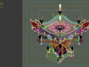 game model - family objects - table 06 3D Model