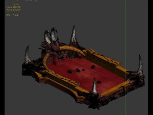 game model - family objects - purple house Model 3D