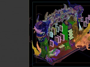 game model - family objects - zijin lighthouse boo 3D Модель