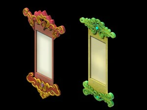 modelo de juego - objetos familiares - caligraf&iacute;a y dolor Modelo 3D