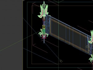 game model - family internal objects - calligraphy 3D Model
