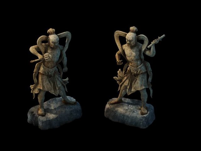 game model - general stone carving Modello 3D .c4d .max .obj .3ds .fbx .stl .blend 