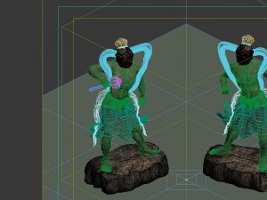 game model - general stone carving Modello 3D