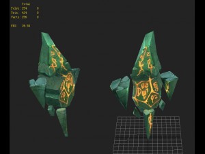 game model - mirror demon broken flag flags 3D 모델