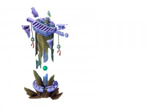 game model - mirror demon broken flag flags 3D Model