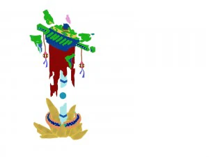 game model - mirror demon broken flag flags 3D Model