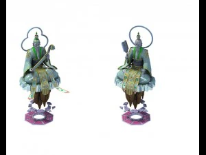 Spielmodell &ndash; Spiegel-Yao-Yao-Jadestatue 3D Modell