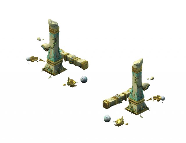 game model - garden - eroded clouds column 02 Modelo 3D .c4d .max .obj .3ds .fbx .stl .blend 