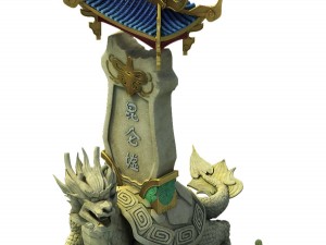 game model - hanging garden - kunlun hui monument 3D 모델