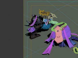 game model - hanging gardens - magic army wreckage 3D Model