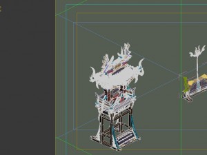 game model - hanging gardens - magic army camp bac Modelo 3D