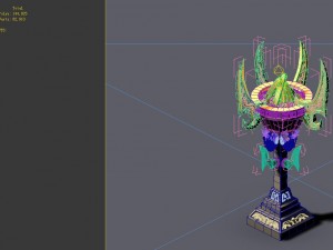 game model - hanging garden - magic army camp braz Model 3D