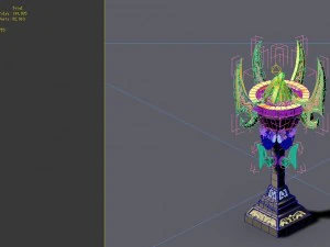 game model - hanging garden - magic army camp braz 3D Model