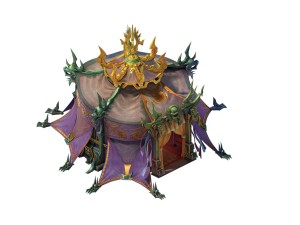 game model - hanging garden - magic army tent 3D Model