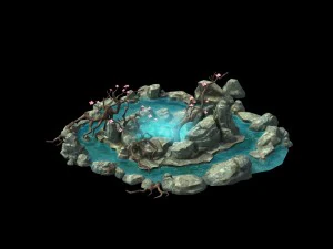 game model - hanging garden - the state tree in th 3D Model