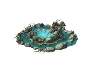 game model - hanging garden - the state tree in th 3D Model