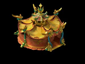 게임 모델 - 행잉 가든 - 옛날 옛적에 바 3D 모델