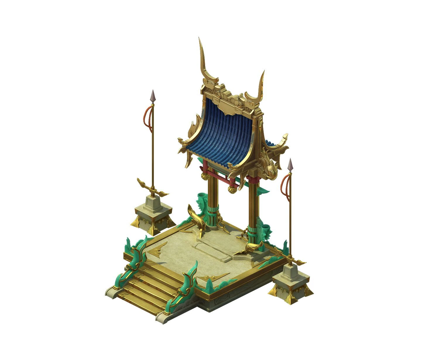 game model - hanging garden - xianjun point will b 3D Model .c4d .max .obj .3ds .fbx .stl .blend