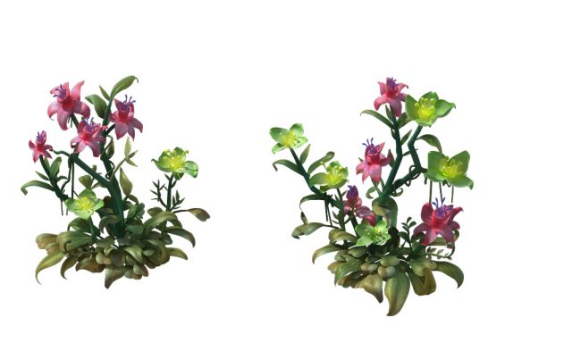 game model - hanging garden - xian yun flowers com 3Dモデル .c4d .max .obj .3ds .fbx .stl .blend 