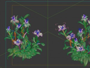 game model - hanging garden - xian yun flowers com 3Dモデル