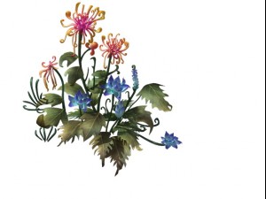 game model - hanging garden - xian yun flowers and Modello 3D