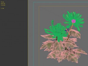 game model - hanging garden - xian yun flowers and 3D Model