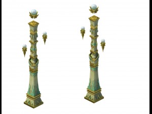 game model - hanging garden - cloud pillar 3Dモデル