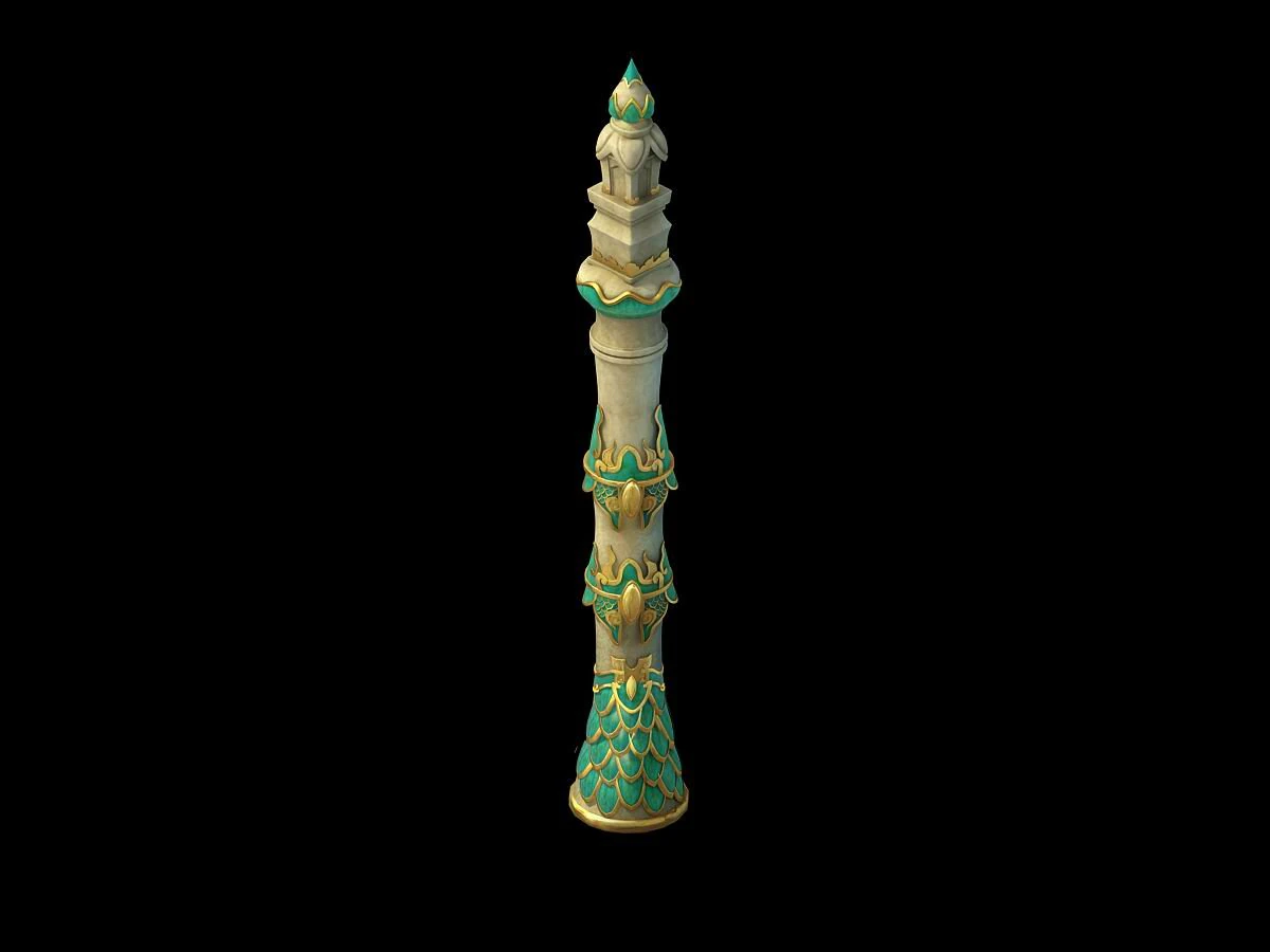 game model - hanging garden - cloud pillar 02 3D Model .c4d .max .obj .3ds .fbx .stl .blend 