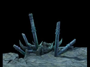 modelo de jogo - caverna lianqi 9 Modelo 3D