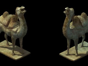 game model - camel stone carving 3D Model