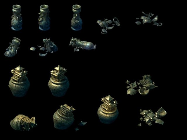 game model - cemetery funeral supplies 03 3D Модель .c4d .max .obj .3ds .fbx .stl .blend 