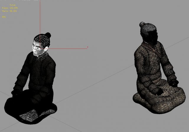 game model - male terracotta warriors and horses 0 3D 模型 .c4d .max .obj .3ds .fbx .stl .blend 