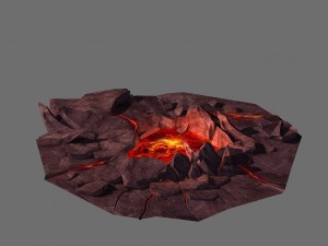 game model - spray the lava hole 3D-Modell