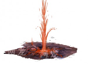 game model - spray the lava hole 3D 模型