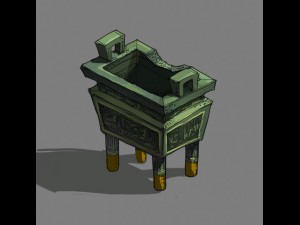 game model - broken bronze device Modelo 3D